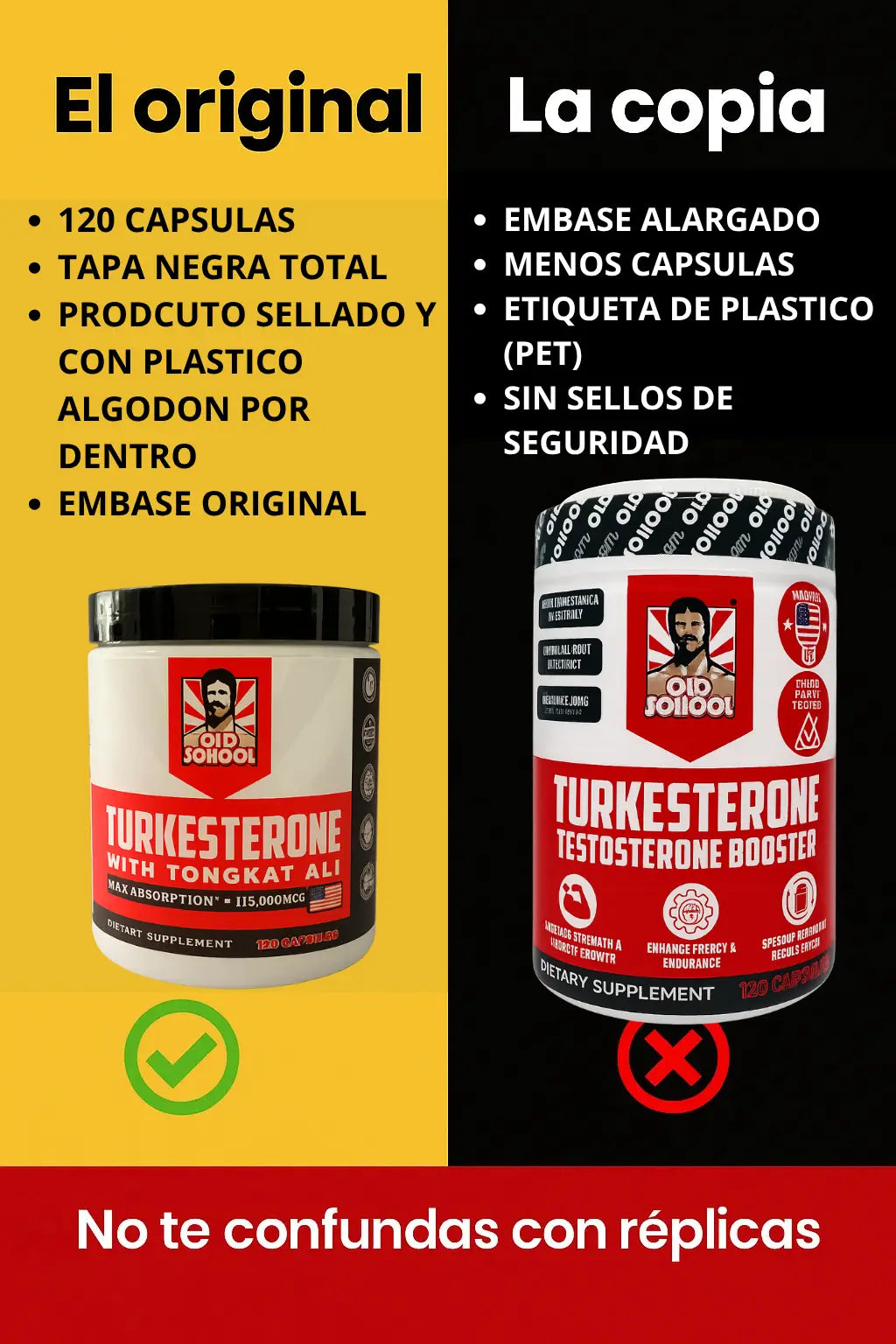 🔥 TURKESTERONE  🔥 PRO OLD SCHOOL ORIGINAL (120 Capsulas) 🔥
