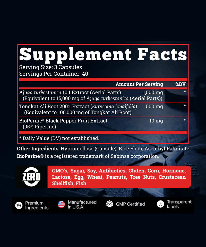 🔥 TURKESTERONE  🔥 PRO OLD SCHOOL ORIGINAL (120 Capsulas) 🔥